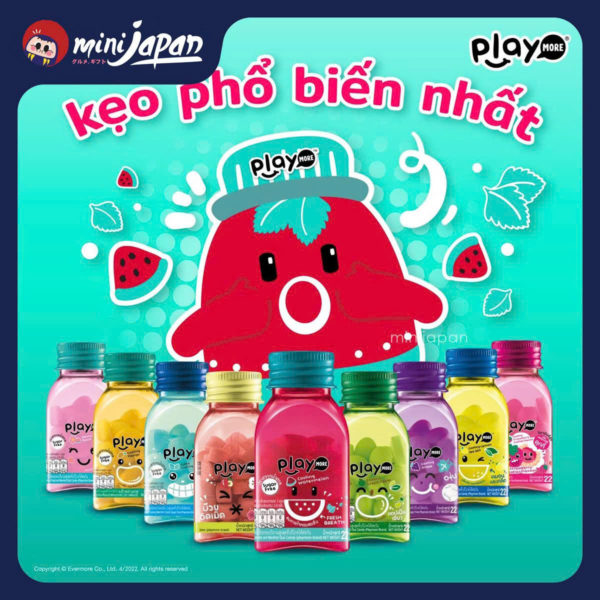 Kẹo Playmore vị táo xanh 22g