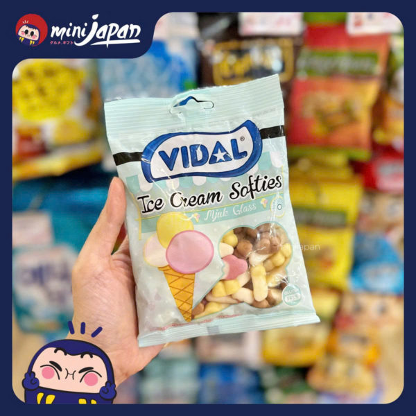 Kẹo dẻo Vidal kem ốc quế 80g