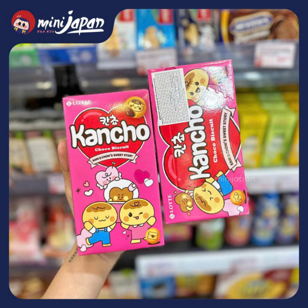 Bánh quy Kancho Lotte nhân socola 42g