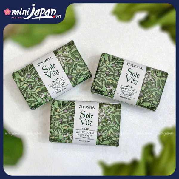 01027924 - Xà phòng từ dầu oliu Sole-Vita - Sapone olio d'oliva 100gr, mã hàng SVSAPPZ100C60MUL