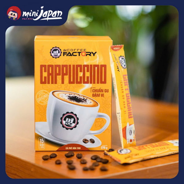 Cà phê Cappuccino hoà tan The Coffee Factory 15 gói x 16g