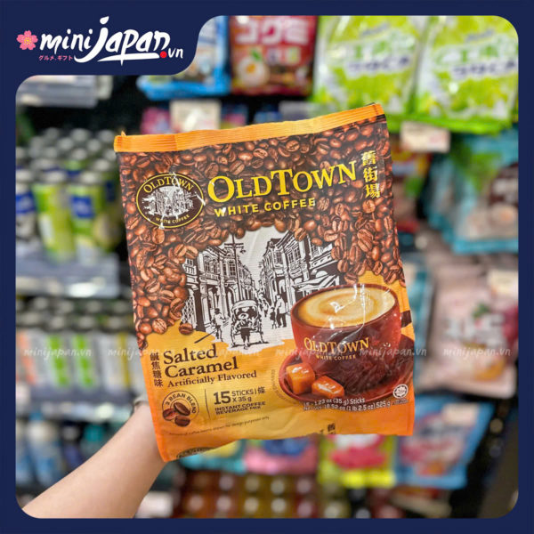 Cà Phê OldTown white Coffee 3in1 hương Caramel Muối ( 15 gói x35g )