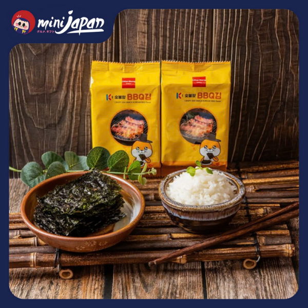 Snack rong biển vị BBQ thịt nướng Otter Mong 4.5g x 3 (QC32)