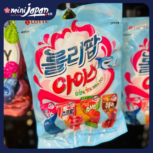 Kẹo mút LOTTE Ice Bịch 132g