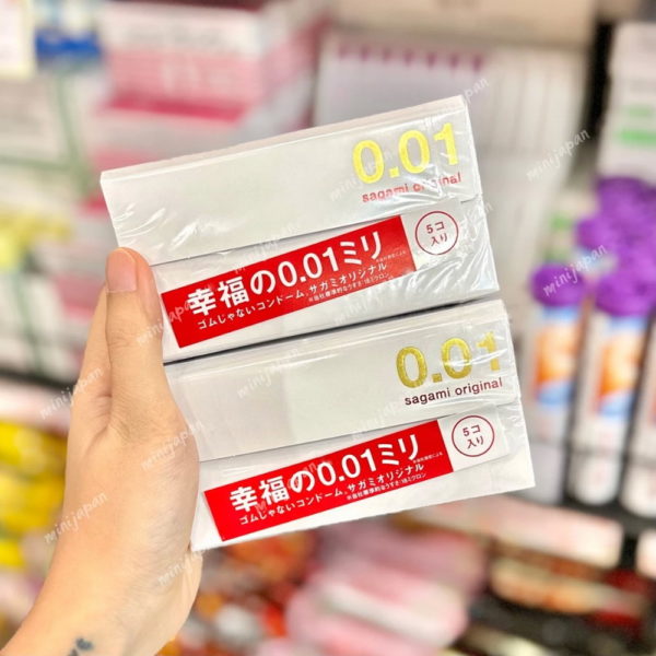 Bao cao su Sagami Original 0.01mm 5 cái (mới)