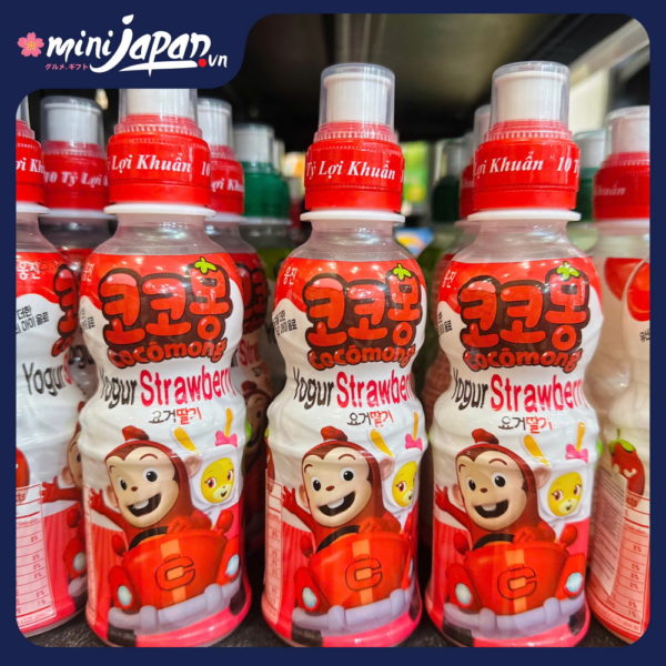 Nước lợi khuẩn Cocomong vị dâu 200ml (QC24)