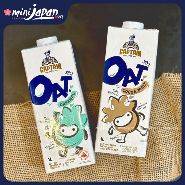 Sữa yến mạch Captain Oats Vị Cacao lúa mạch 1L
