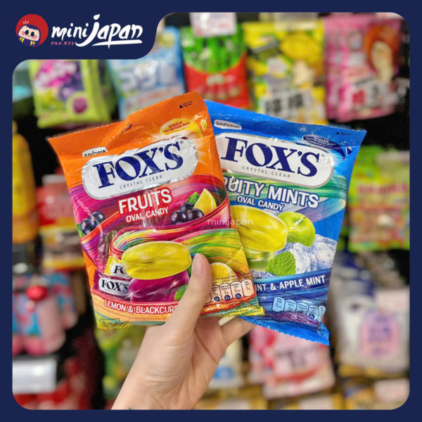 Kẹo Fox's vị chanh và hạt lý chua đen 125g