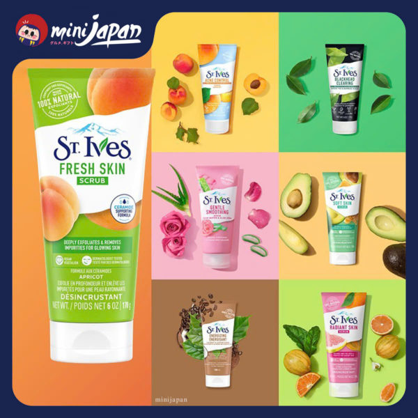 Sữa rửa mặt St.Ives tẩy tế bào chết hoa hồng và lô hội 170g