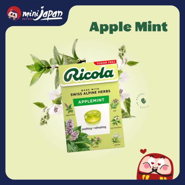 Viên ngậm thảo mộc Ricola AppleMint không đường 40g