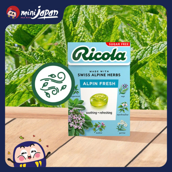 Viên ngậm thảo mộc Ricola Alpin Fresh không đường 40g