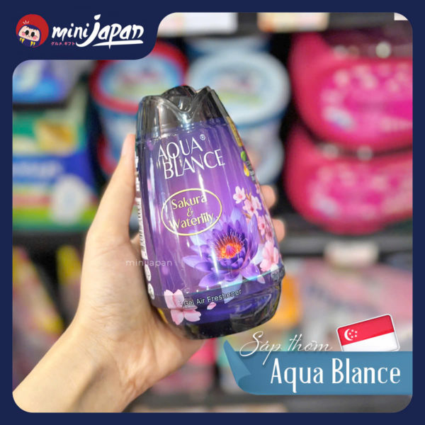 Sáp thơm hiệu Aqua Blance hương hoa anh đào & hoa súng 200g
