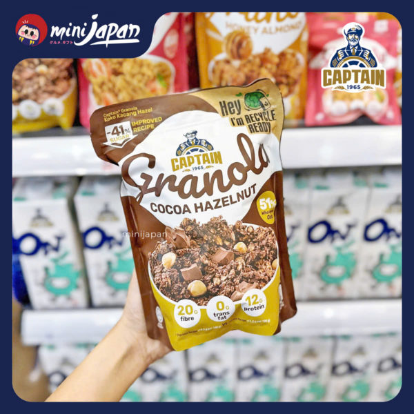Ngũ cốc granola Captain cacao hạt phỉ 200g
