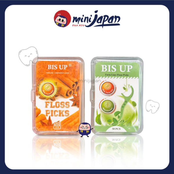 Tăm chỉ nha khoa sợi kép tinh chất quế hiệu bis up ( 50 que/hộp)