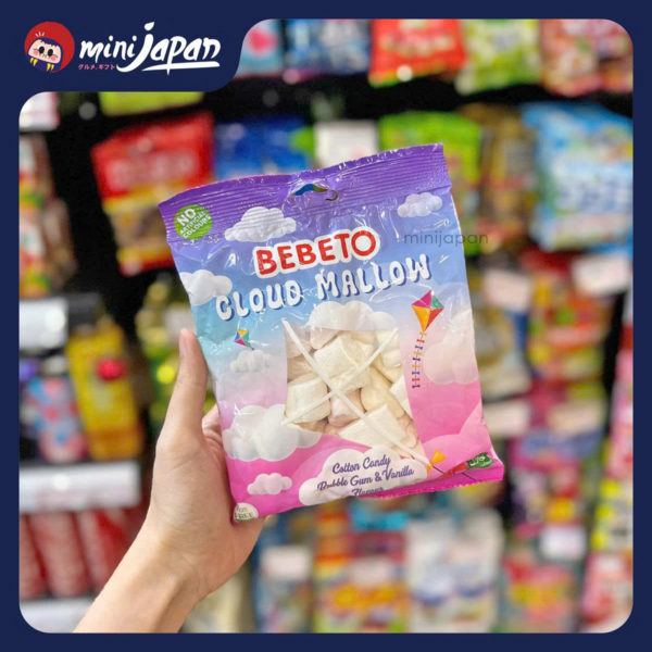 Kẹo xốp Marshmallow Bebeto hình đám mây 60g