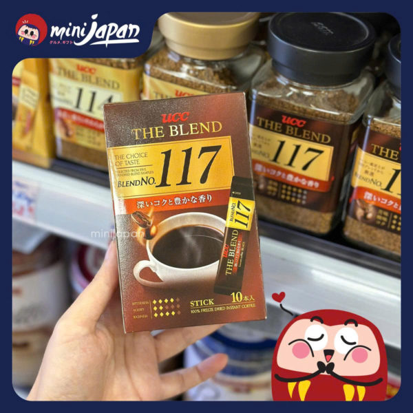 Cà phê hoà tan nguyên chất đậm đà UCC 117 10 gói