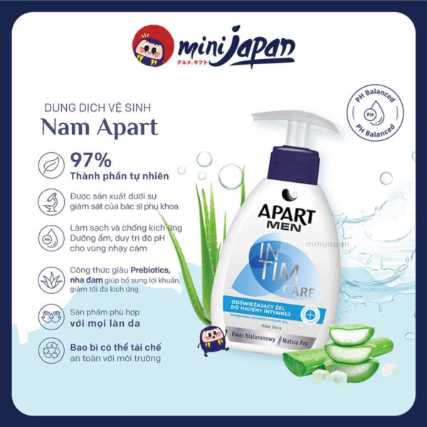 Dung dịch vệ sinh nam Apart Men làm sạch và bảo vệ da 300ml