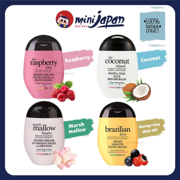 Kem dưỡng da tay Treaclemoon hương Mâm Xôi 75ML
