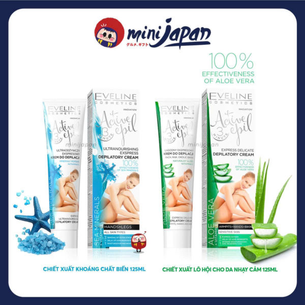 Kem tẩy lông Eveline Active Epil chiết xuất khoáng chất biển 125ML