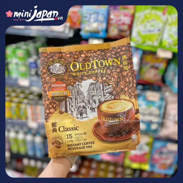 Cà Phê OldTown white Coffee 3in1 CLassic ( 15 gói x 38 g)