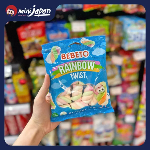 Kẹo xốp Marshmallow Bebeto cầu vồng 60g
